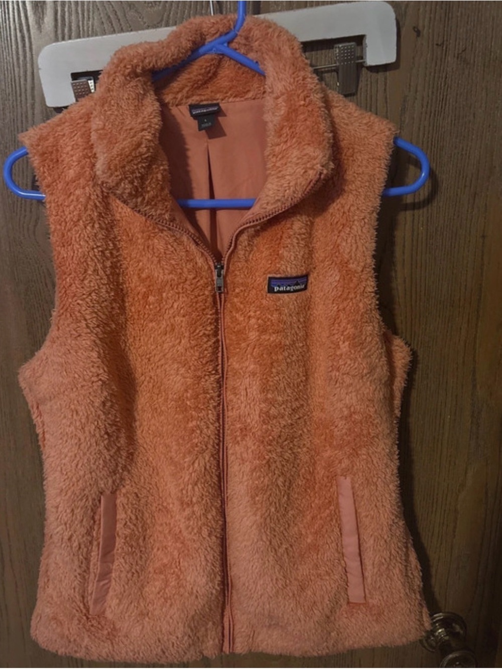 Patagonia Women’s Orange Sherpa Fleece Vest